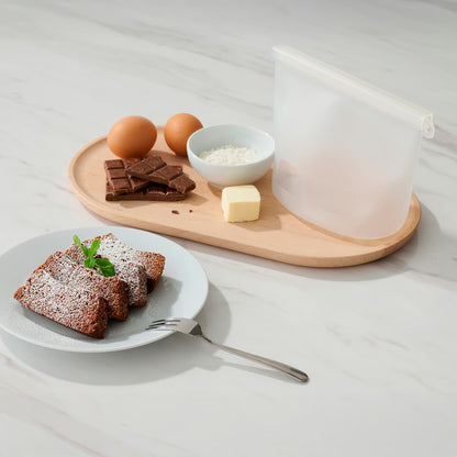 ( 3-piece ) FILFISK resealable bag set, multicolor/silicone, 1.0/1.2/2.5 l (1.1/1.3/2.6 qt)