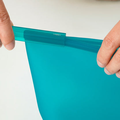 ( 3-piece ) FILFISK resealable bag set, multicolor/silicone, 1.0/1.2/2.5 l (1.1/1.3/2.6 qt)