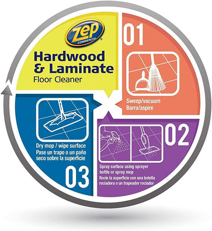 ZEP Hardwood and Laminate Floor Cleaner 3.78 L