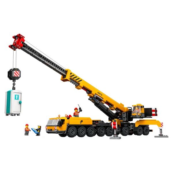 LEGO City Yellow Mobile Construction Crane Toy Set