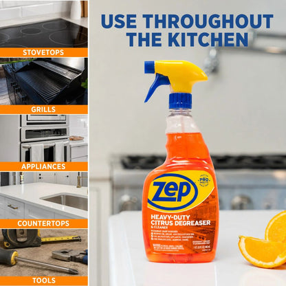 Zep Heavy-Duty Citrus Degreaser Cleaner 32 oz