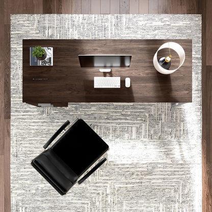 Bestar Panorama Computer Desk with Drawers