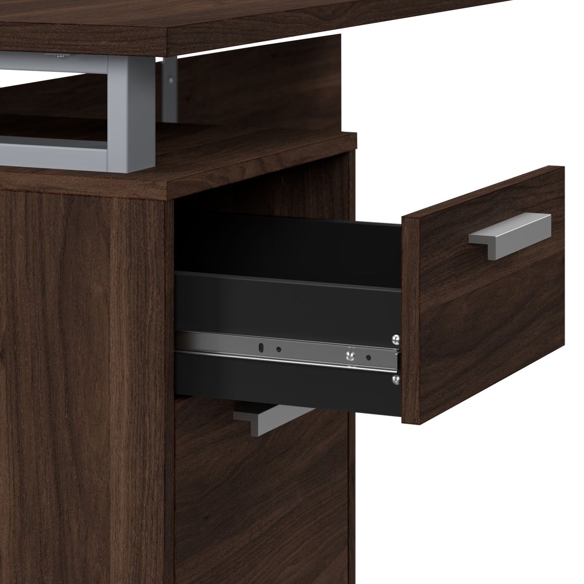 Bestar Panorama Computer Desk with Drawers