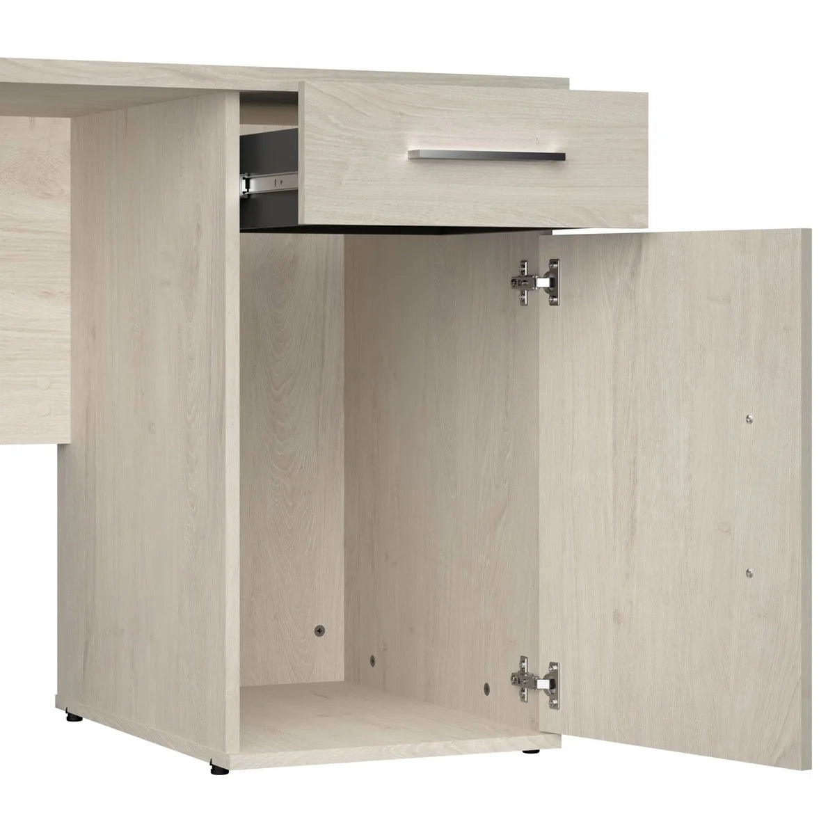 Bestar Orford L-Shaped Desk with Hutch