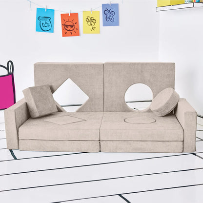 Yourigami 12-piece Kid’s Convertible Play Fort