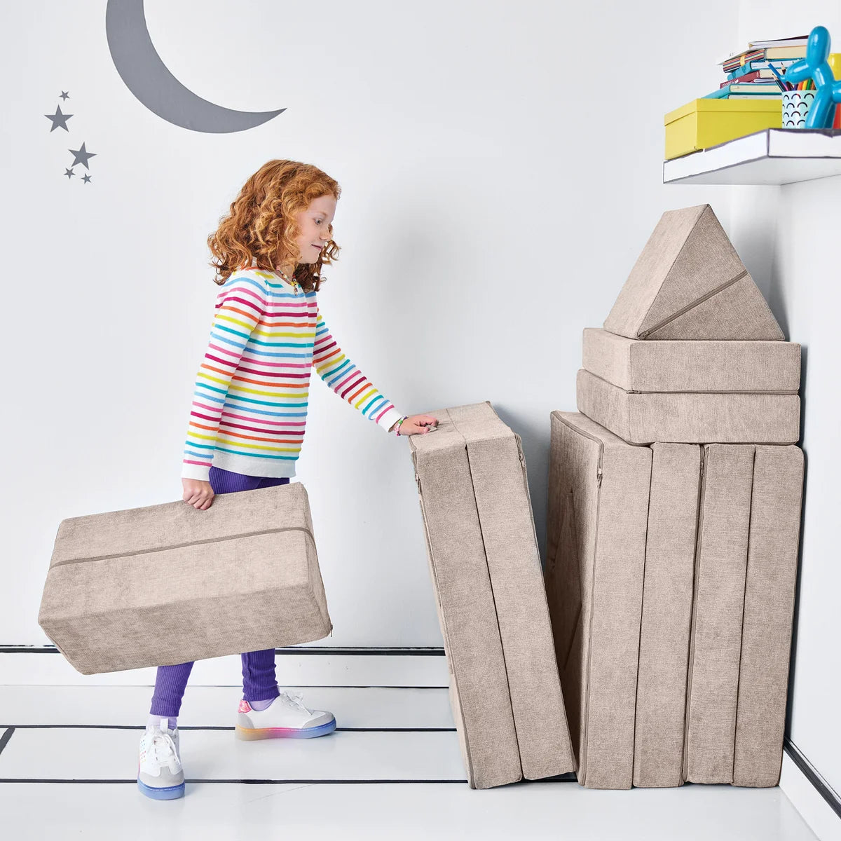 Yourigami 12-piece Kid’s Convertible Play Fort