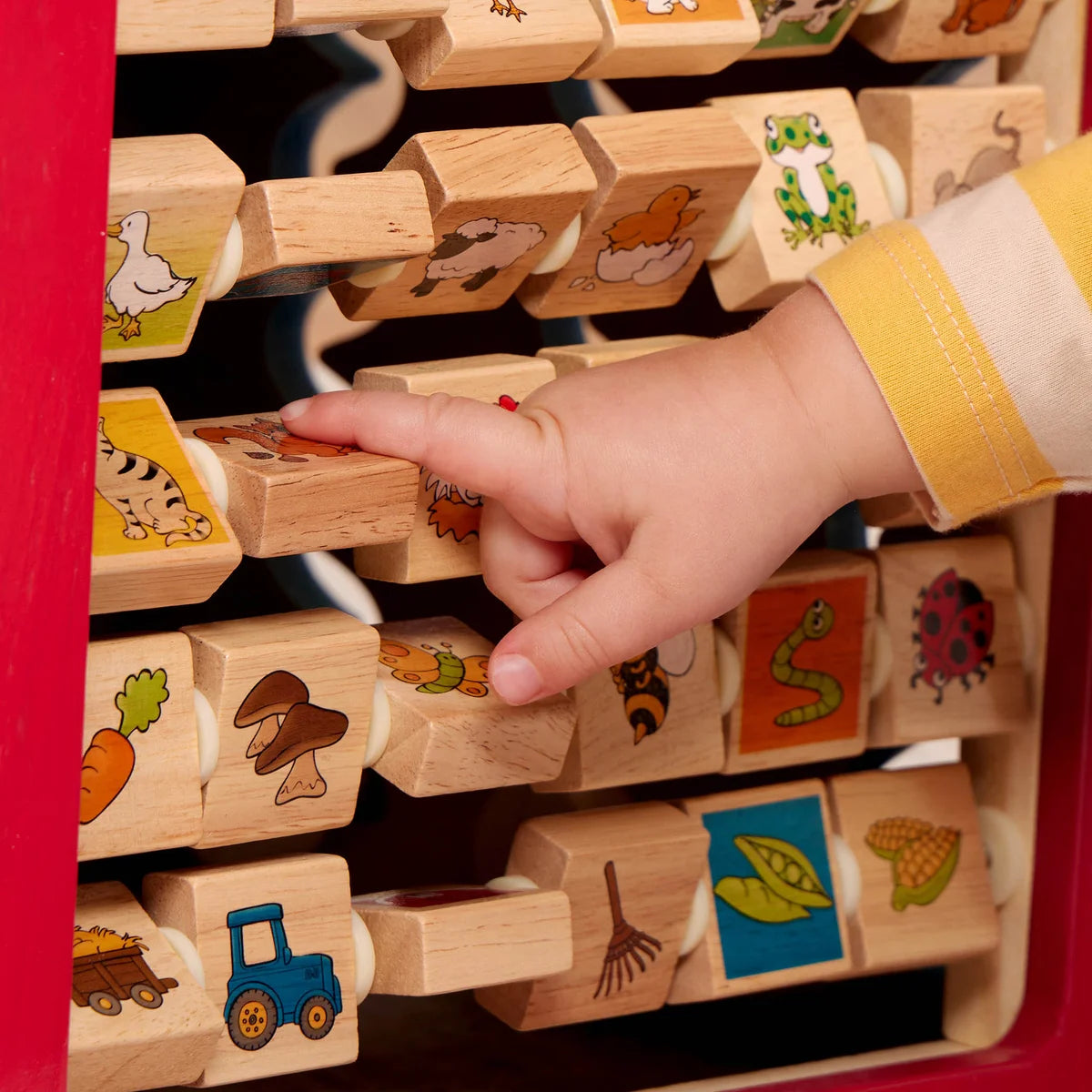Farm-Themed Wooden Activity Center