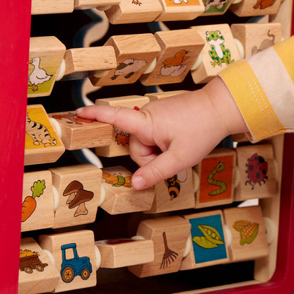 Farm-Themed Wooden Activity Center