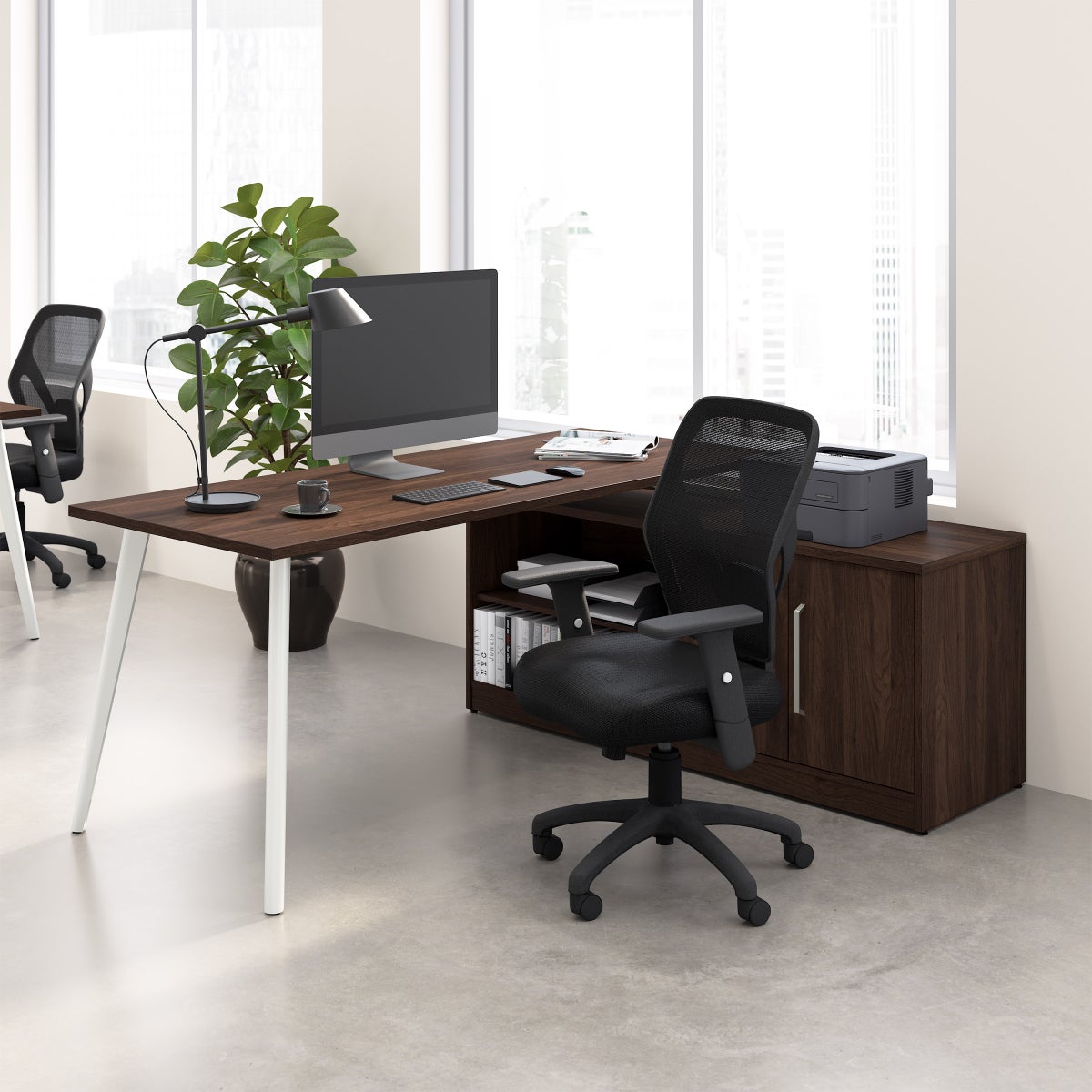 Office Pro Strive 181.34 cm (71 in.) Computer Desk with Low Storage Cabinet