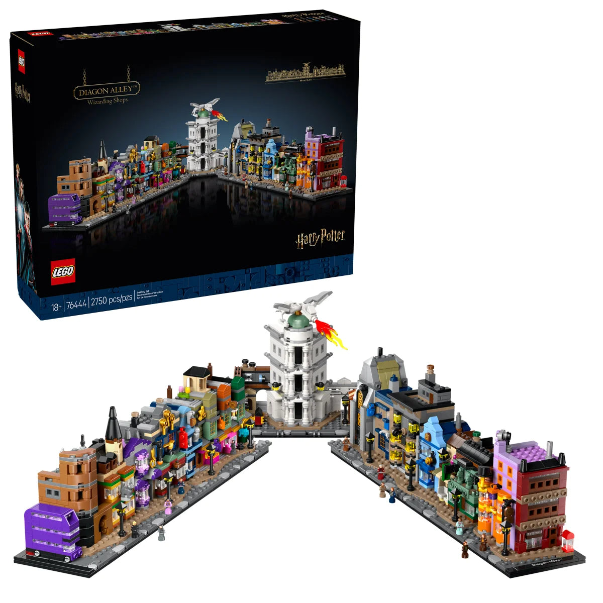 LEGO Harry Potter Diagon Alley Wizarding Shops Collectible Building Set