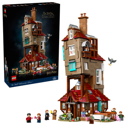 Online Only LEGO Harry Potter The Burrow – Collectors’ Edition, Weasley House Building Set  with Bonus LEGO Harry Potter Hogwarts Castle: Flying Lessons