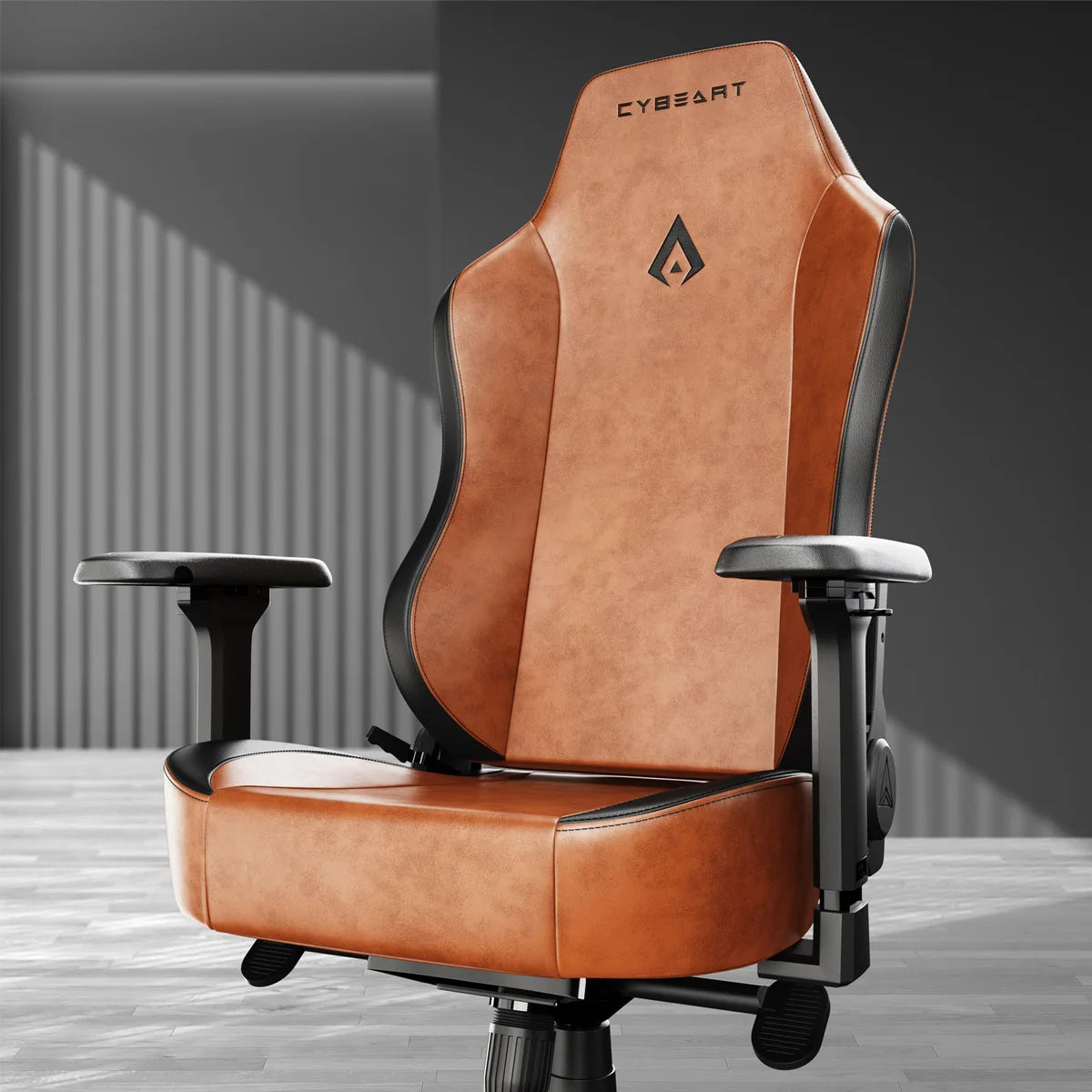 Cybeart Vintage Gaming Chair, Brown