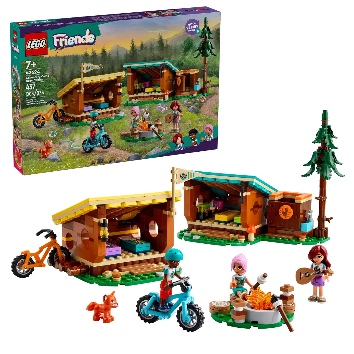 LEGO Friends Adventure Cozy Cabins Camping 42624