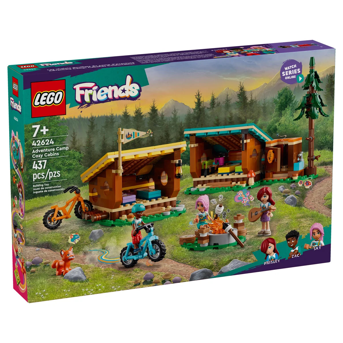 LEGO Friends Adventure Cozy Cabins Camping 42624
