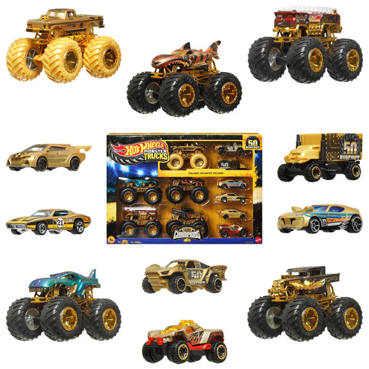 Hot Wheels Monster Truck Big Foot Trophy Champions Car & Truck Multipack