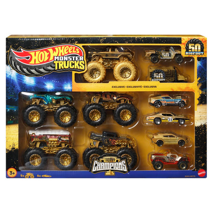 Hot Wheels Monster Truck Big Foot Trophy Champions Car & Truck Multipack