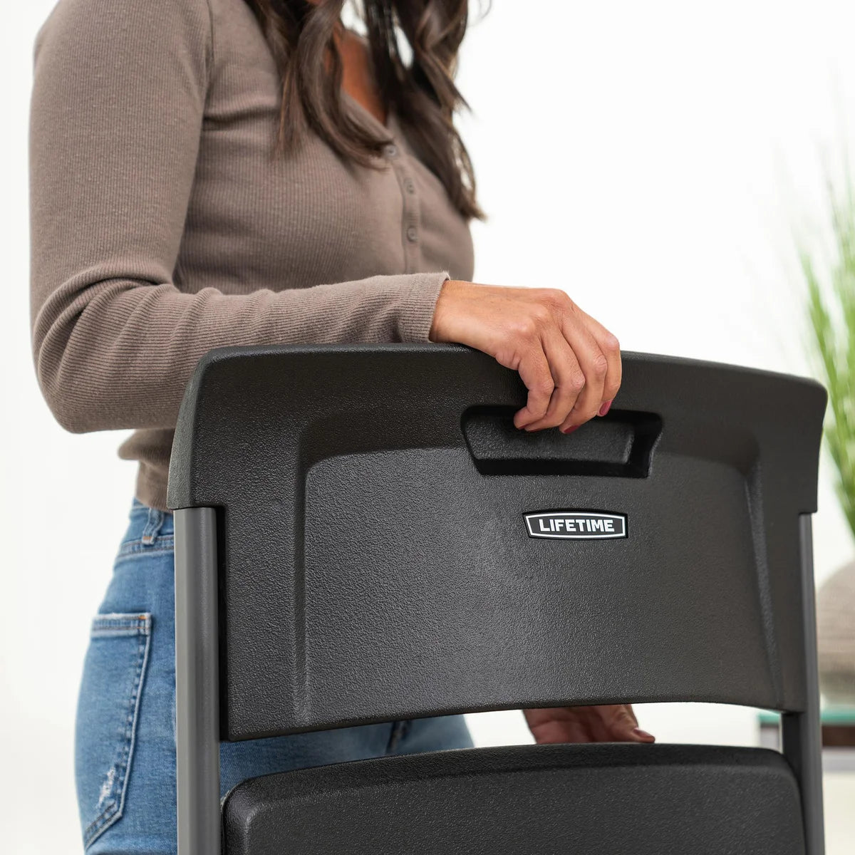 Lifetime Bypass Commercial Folding Chairs, 4-pack