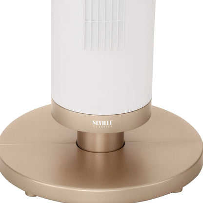 Seville Classics UltraSlimLine 96.01 cm (37.8 in.) Oscillating Tower Fan with Remote and LED Base Light