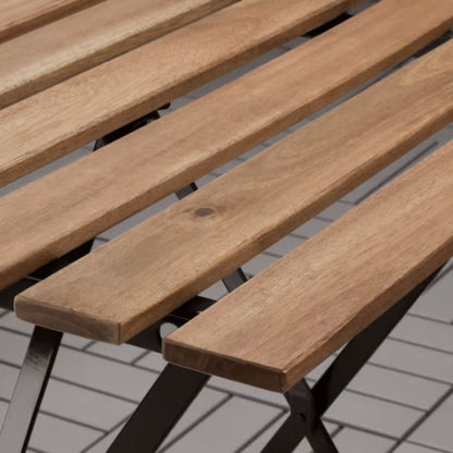 IKEA TÄRNÖ Table, outdoor, black/light brown stained, 55x54 cm (21 5/8x21 1/4 ")