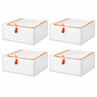 (4 PACK) IKEA PÄRKLA Storage case, 55x49x19 cm (21 ¾x19 ¼x7 ½ ")
