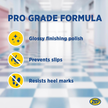 Wet Look Floor Finish – High-Gloss Protective Floor Coating for Hard Surfaces 3.78 L