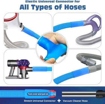 PetOde 2-Piece Dryer Vent Cleaning Kit – Flexible Lint Brush & Vacuum Attachment, Universal Fit for Most Dryers, Easy Lint Removal