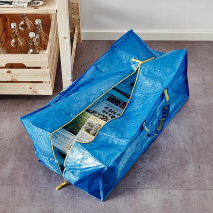 Ikea Frakta Storage Bag,Extra Large - Blue (2 PACK)