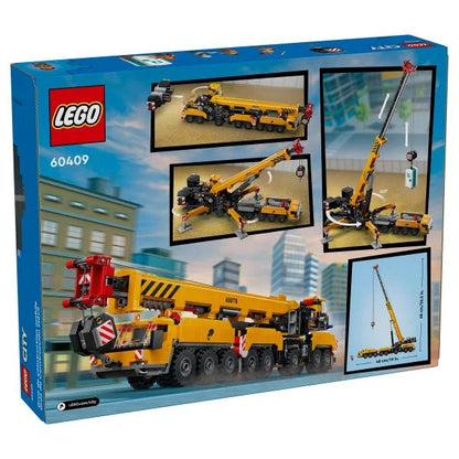 LEGO City Yellow Mobile Construction Crane Toy Set