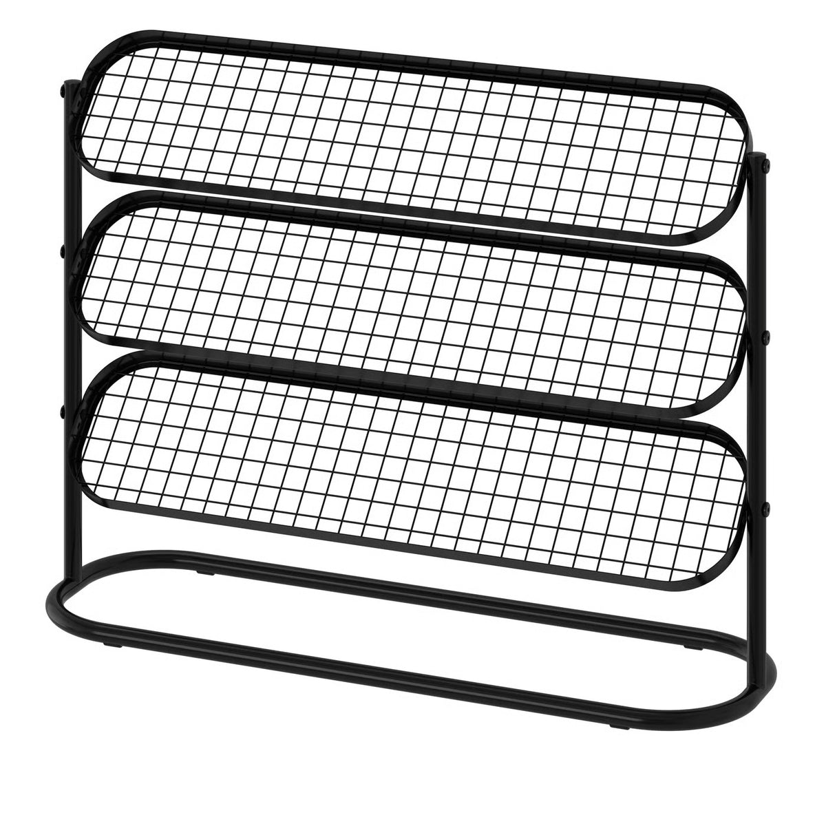 IKEA ÄLGANÄS Shoe rack, black, 76x24x59 cm (29 7/8x9 1/2x23 1/4 ")