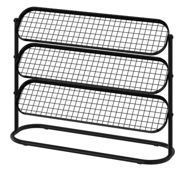 IKEA ÄLGANÄS Shoe rack, black, 76x24x59 cm (29 7/8x9 1/2x23 1/4 ")