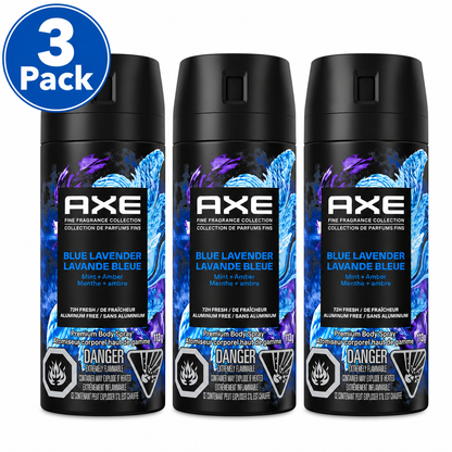 (3 Pack) AXE Body Spray, 113 g
