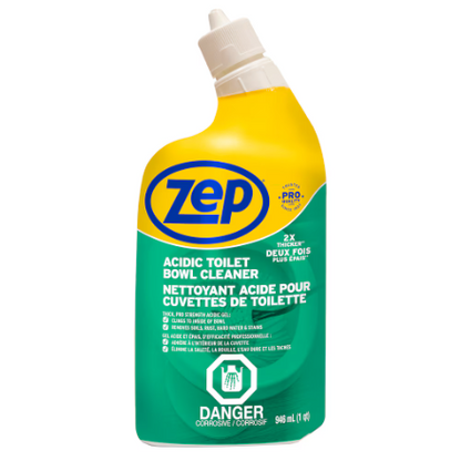 (2 Pack) Zep Acidic Toilet Bowl Cleaner - 946 ml