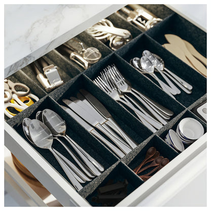IKEA UPPDATERA Adjustable organiser for drawer, gray, 61x61 cm (24x24 ")