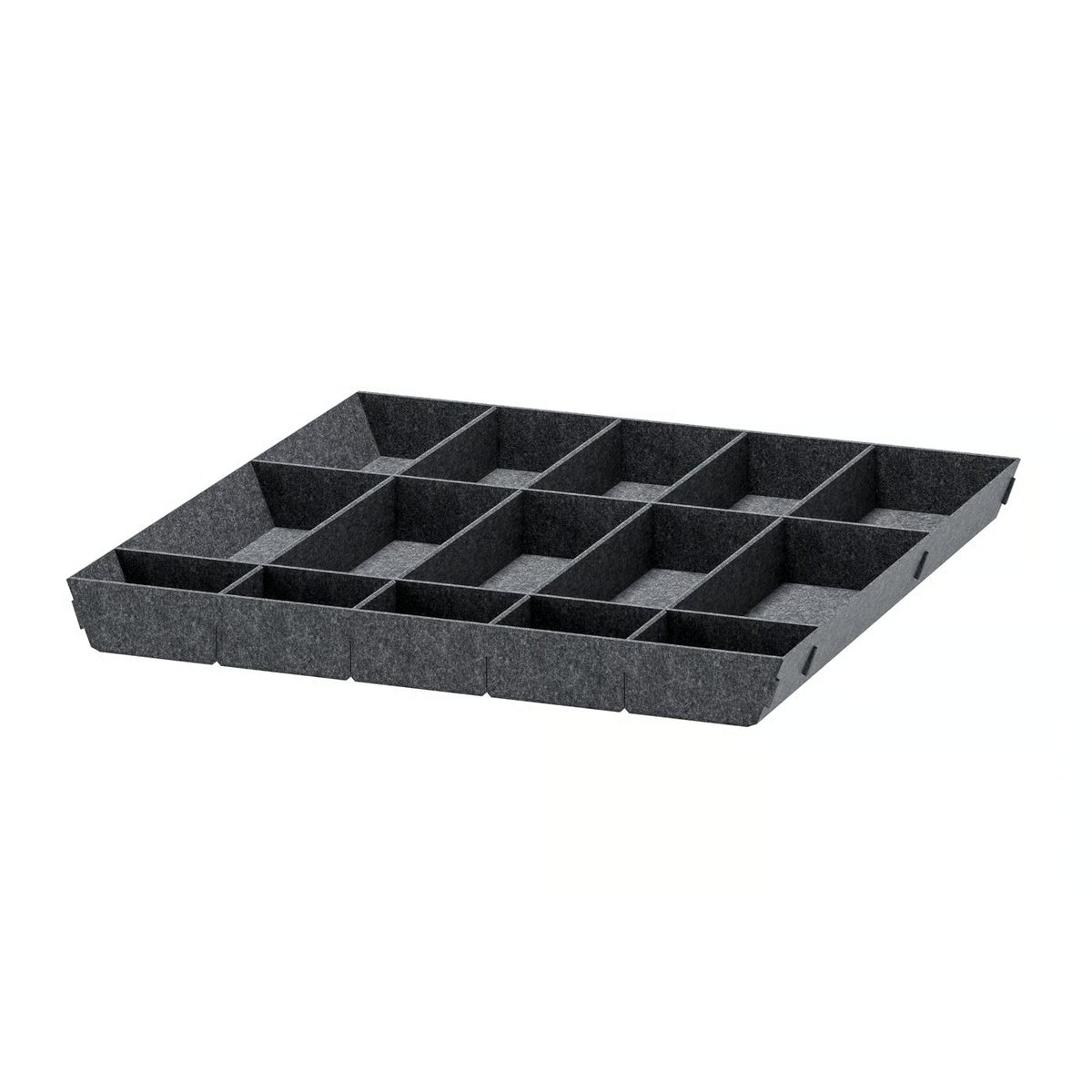 IKEA UPPDATERA Adjustable organiser for drawer, gray, 61x61 cm (24x24 ")