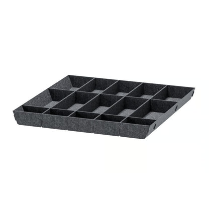 IKEA UPPDATERA Adjustable organiser for drawer, gray, 61x61 cm (24x24 ")