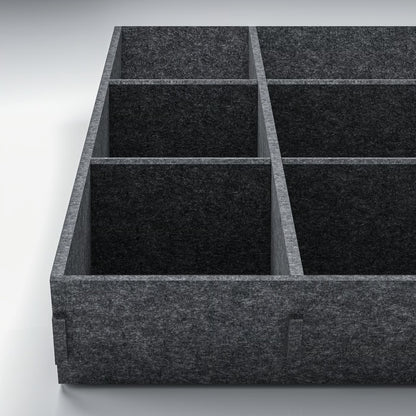 IKEA UPPDATERA Adjustable organiser for drawer, gray, 61x61 cm (24x24 ")