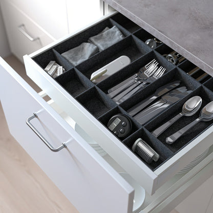 IKEA UPPDATERA Adjustable organiser for drawer, gray, 61x61 cm (24x24 ")