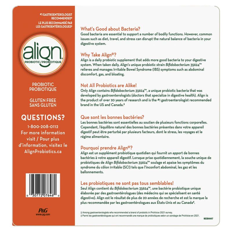 Complément probiotique Align, 77 capsules