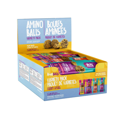 Amino Balls Vegan Protein Variety Pack, 36 × 40 g