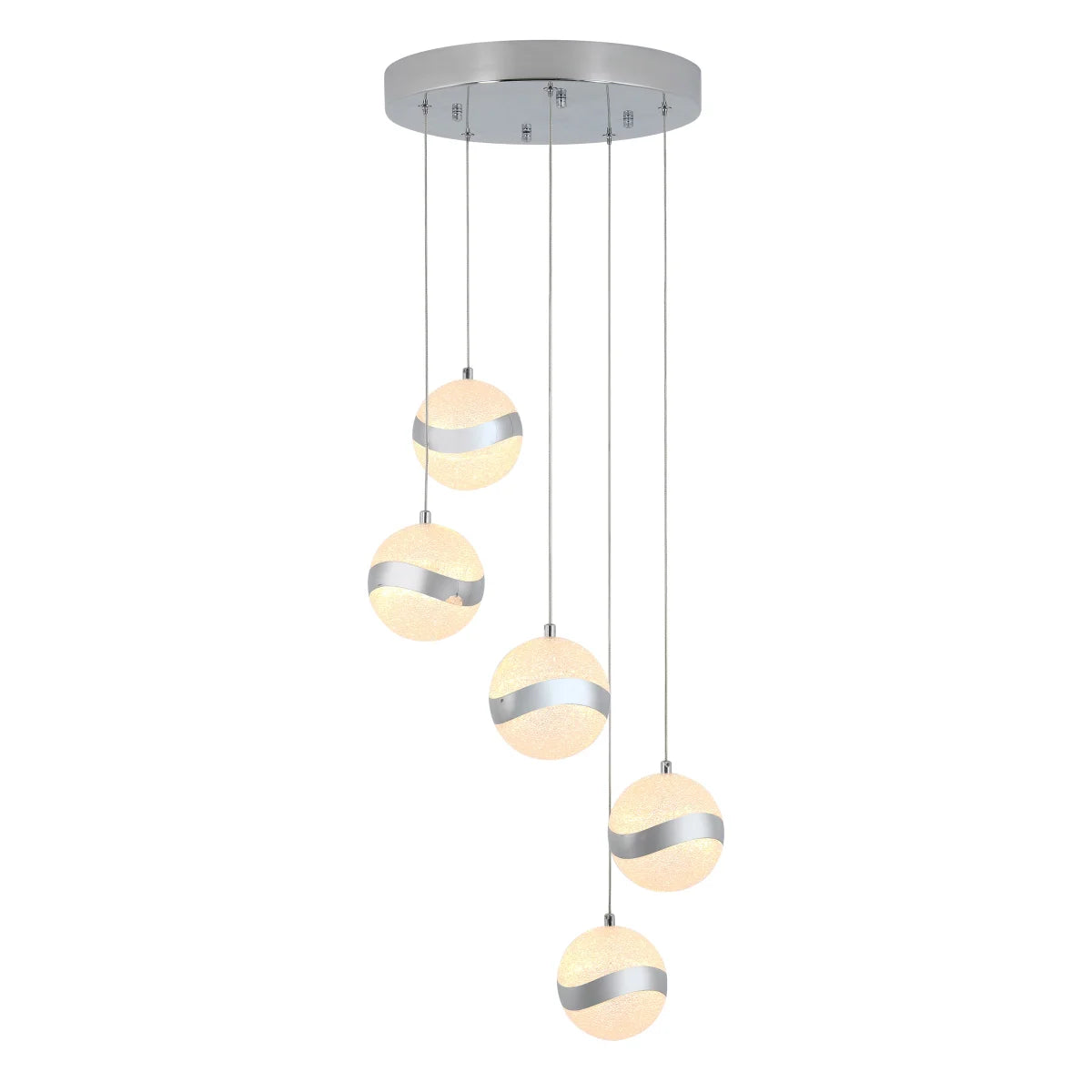Artika 5-Light Wavey LED Pendant