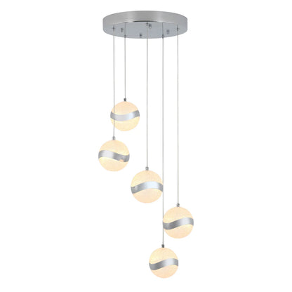 Artika 5-Light Wavey LED Pendant