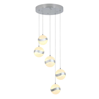 Artika 5-Light Wavey LED Pendant