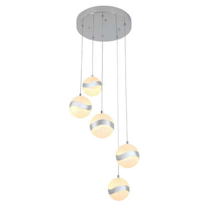 Artika 5-Light Wavey LED Pendant