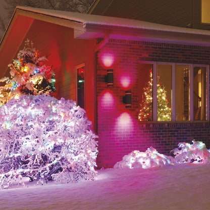 Atomi Smart Colour-changing Smart Outdoor LED Wall Sconces, 2 pack