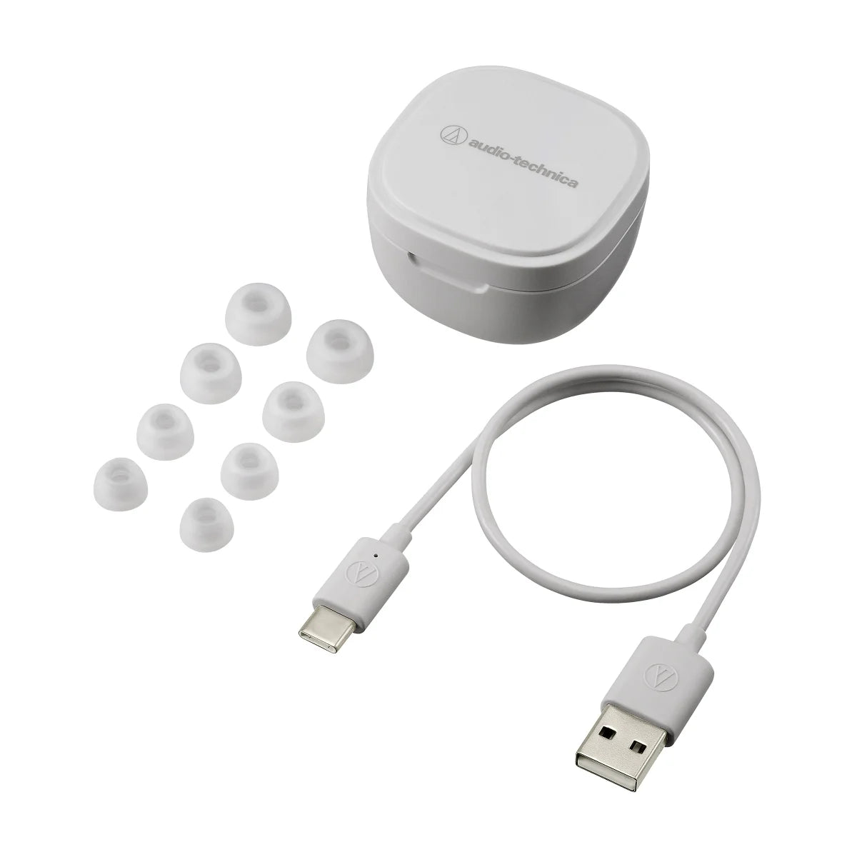 Audio-Technica ATH-SQ1TWWH Earbuds, White