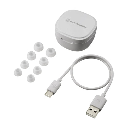 Audio-Technica ATH-SQ1TWWH Earbuds, White