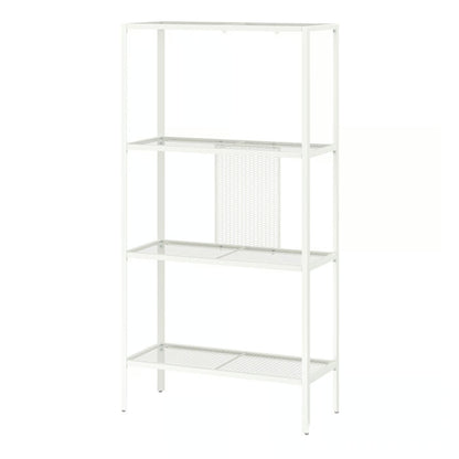 IKEA BAGGEBO Metal 4-Tier Shelf Unit,  60 x 25 x 116 cm (23 5/8 x 9 7/8 x 45 5/8 in) - White