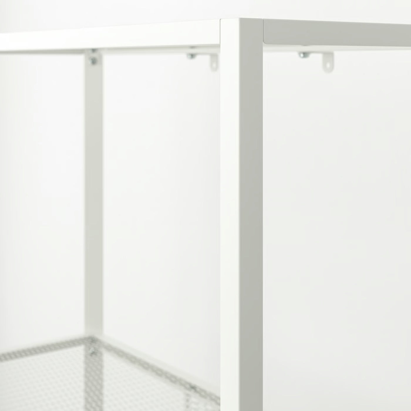IKEA BAGGEBO Metal 4-Tier Shelf Unit,  60 x 25 x 116 cm (23 5/8 x 9 7/8 x 45 5/8 in) - White