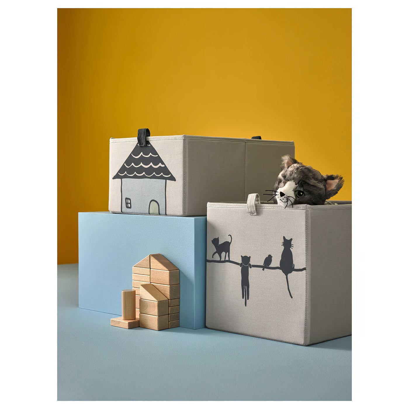IKEA BARNDRÖM Box, beige, 26x37x17 cm (10 ¼x14 ½x6 ¾ ")
