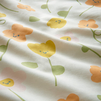 IKEA BARNDRÖM Duvet cover and pillowcase, multicolor/flower pattern, Twin